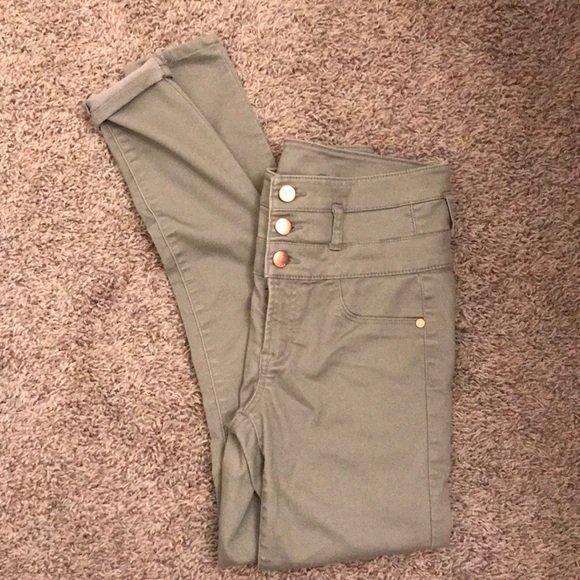 Gray high wasted skinny jeans - Picture 1 of 1